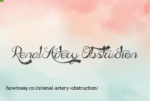Renal Artery Obstruction