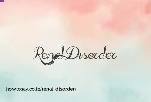 Renal Disorder