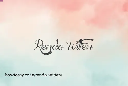 Renda Witten