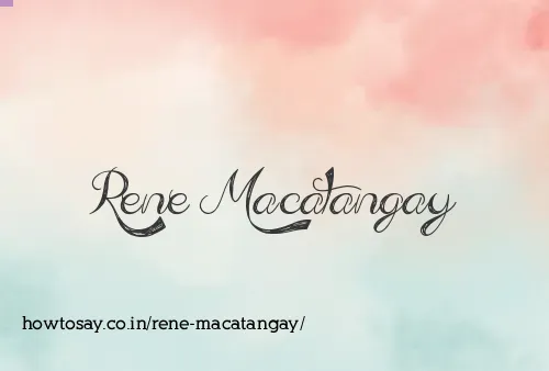 Rene Macatangay