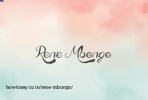 Rene Mbongo
