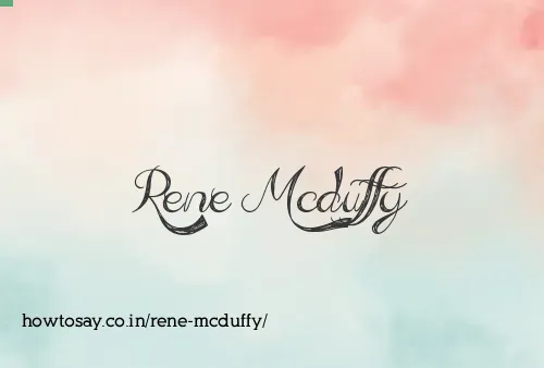 Rene Mcduffy