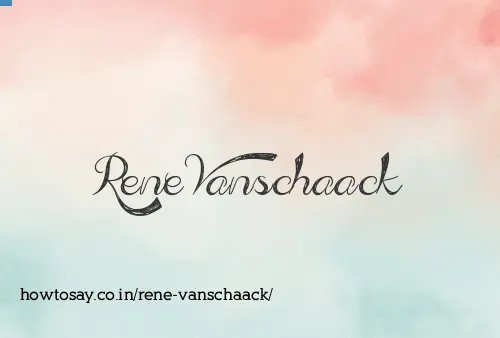 Rene Vanschaack