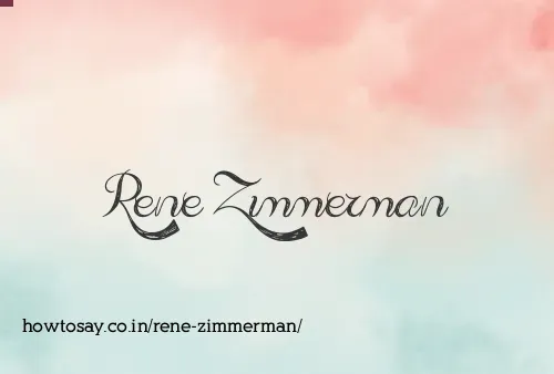 Rene Zimmerman