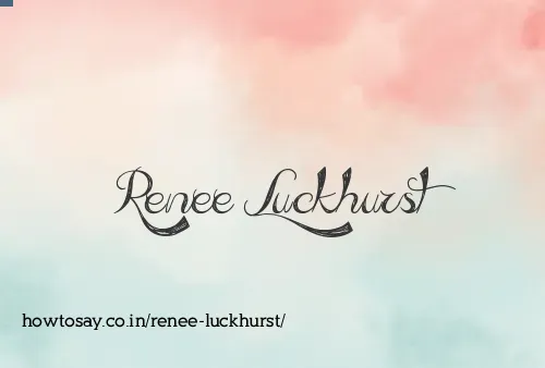 Renee Luckhurst