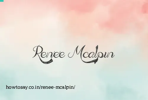 Renee Mcalpin