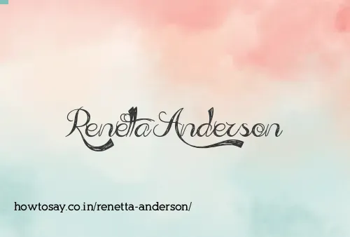 Renetta Anderson