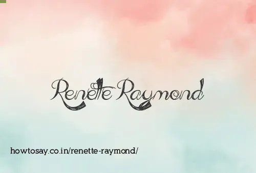 Renette Raymond
