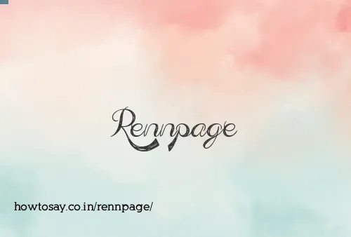 Rennpage