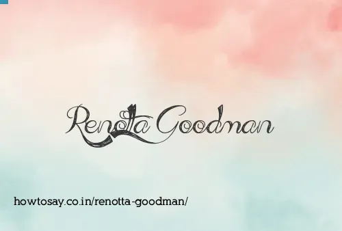 Renotta Goodman