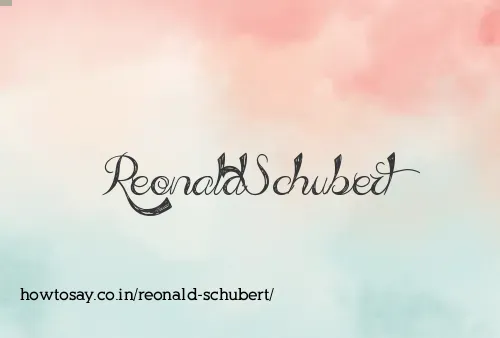 Reonald Schubert