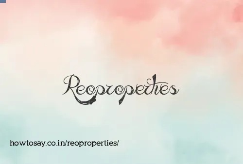 Reoproperties