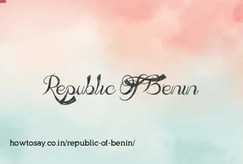 Republic Of Benin