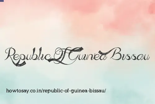 Republic Of Guinea Bissau