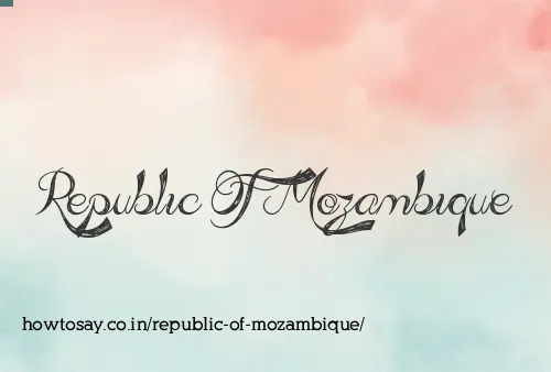 Republic Of Mozambique
