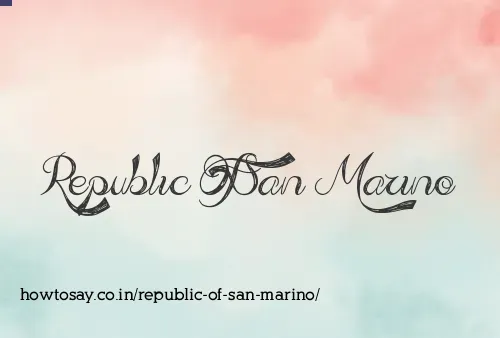 Republic Of San Marino