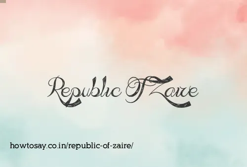 Republic Of Zaire