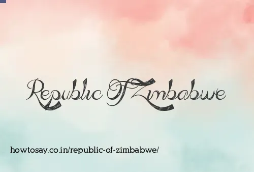 Republic Of Zimbabwe