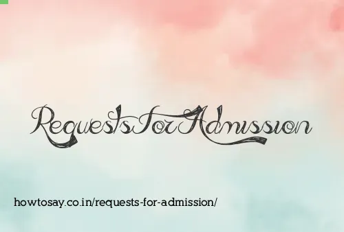 Requests For Admission