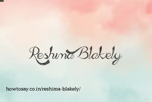 Reshima Blakely