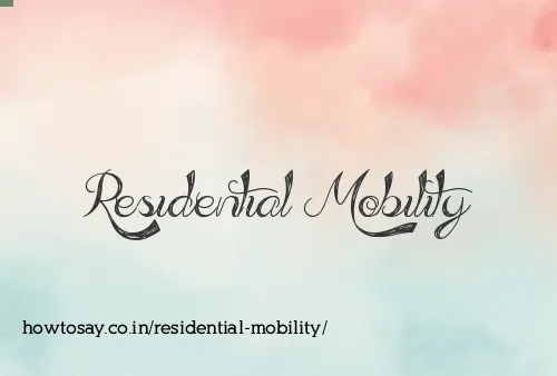 Residential Mobility