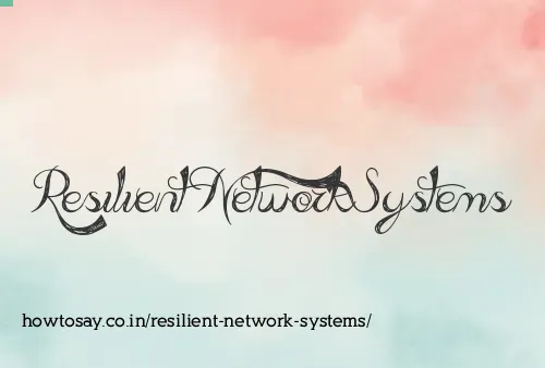 Resilient Network Systems