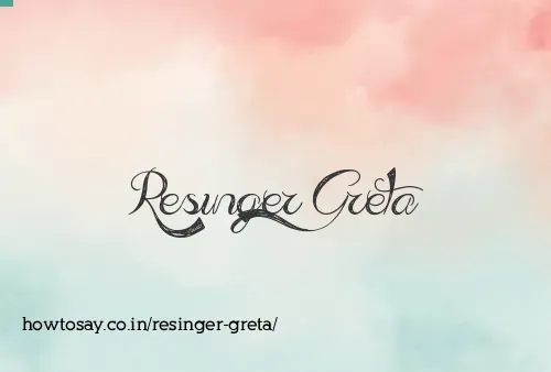 Resinger Greta