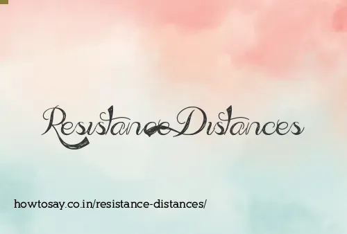 Resistance Distances