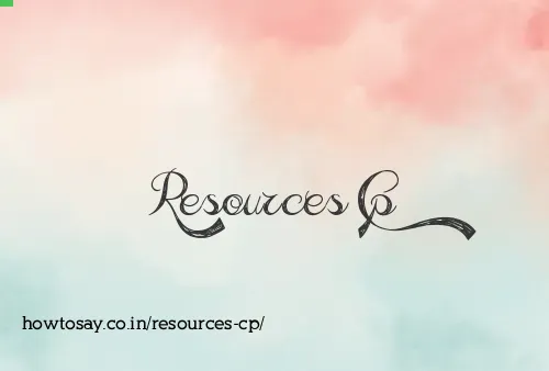 Resources Cp
