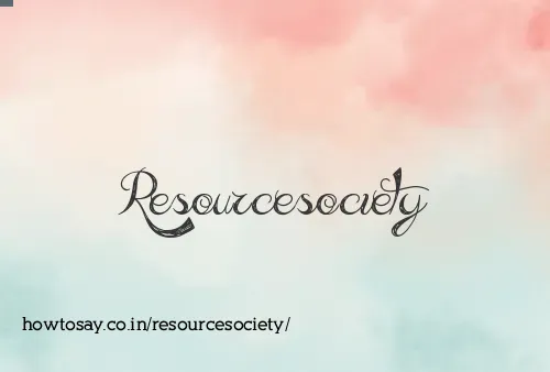 Resourcesociety