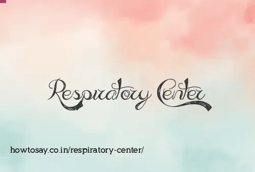 Respiratory Center