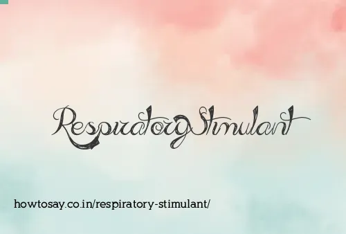 Respiratory Stimulant