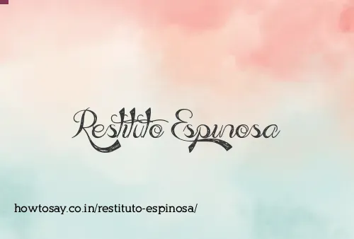 Restituto Espinosa