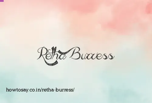 Retha Burress