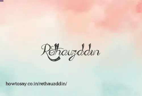 Rethauzddin