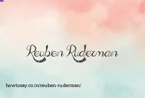 Reuben Ruderman