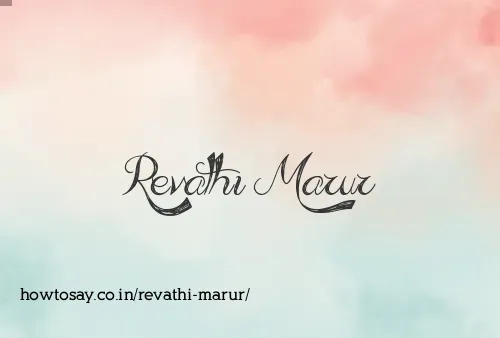 Revathi Marur