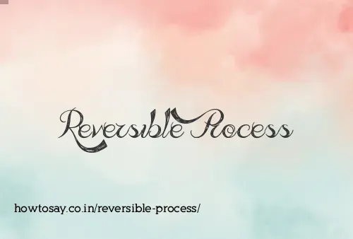 Reversible Process