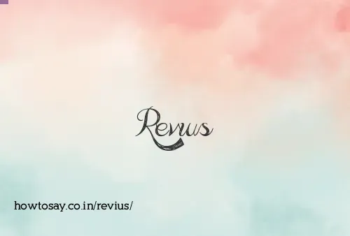 Revius