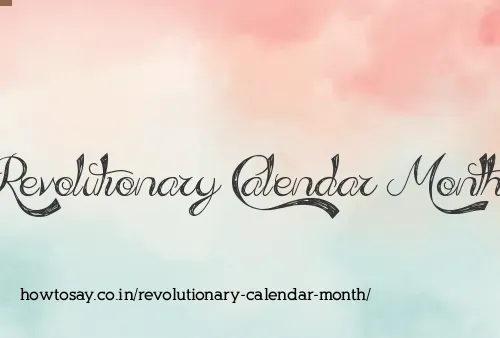 Revolutionary Calendar Month