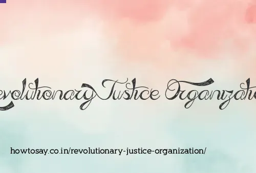 Revolutionary Justice Organization