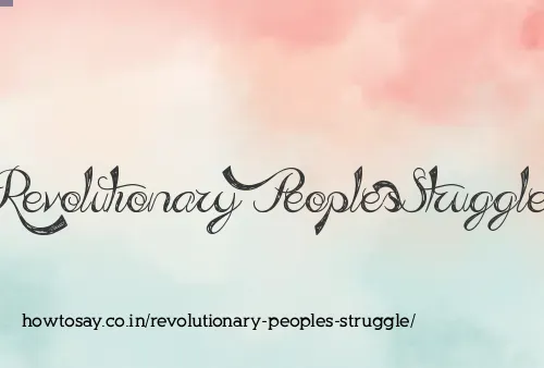 Revolutionary Peoples Struggle