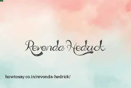 Revonda Hedrick