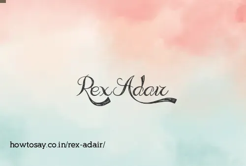 Rex Adair