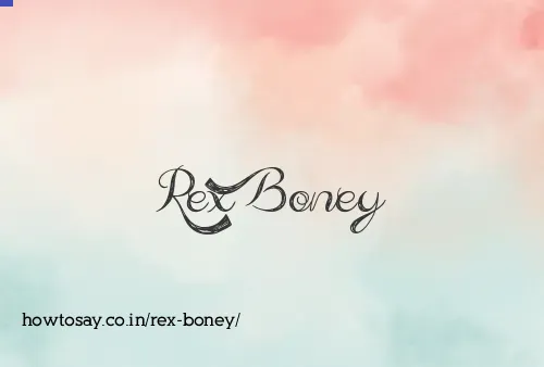 Rex Boney