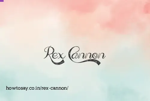 Rex Cannon