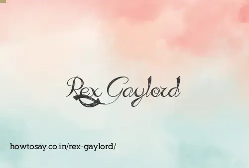 Rex Gaylord