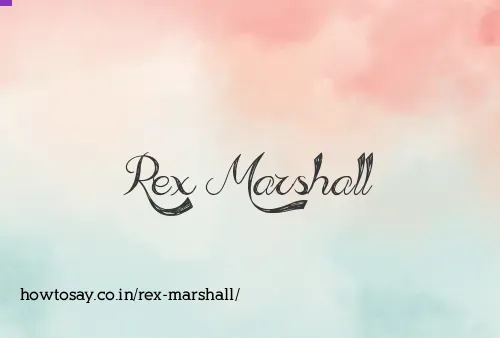 Rex Marshall
