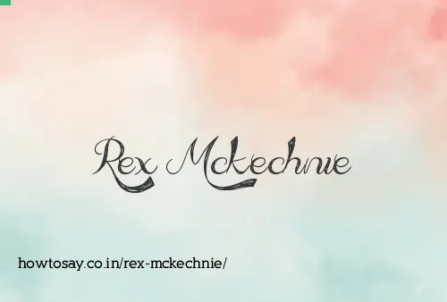 Rex Mckechnie