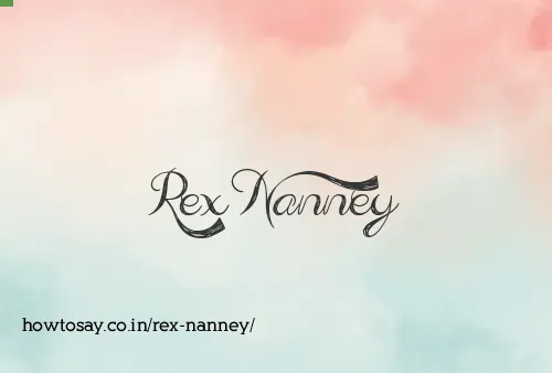 Rex Nanney
